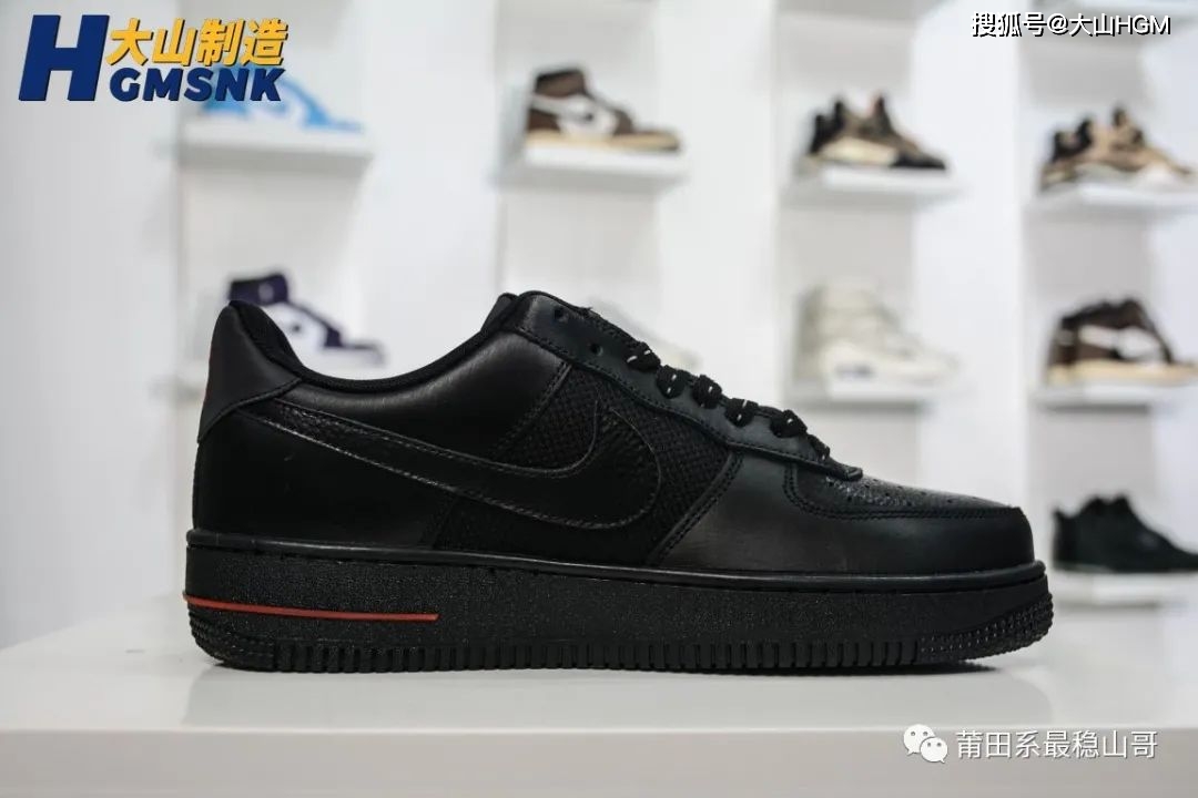 色调|?【大山制造】耐克Nike Air Force 1 Low 使空军一号黑红色色调 DO6389-001