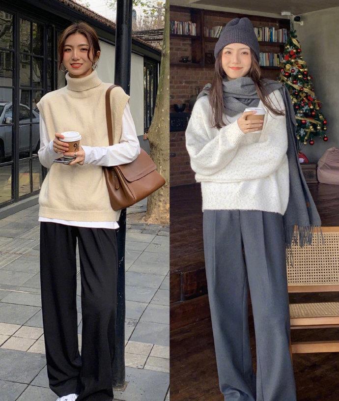 冬日|冬日最美毛衣穿搭,上身时髦又亮眼,每个颜色都来一件吧!