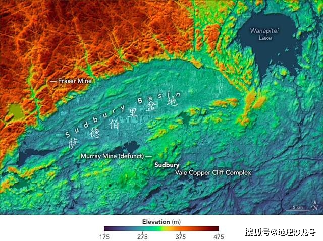 盆地|位于加拿大安大略省的“萨德伯里盆地”，原来是一个巨大的陨石坑