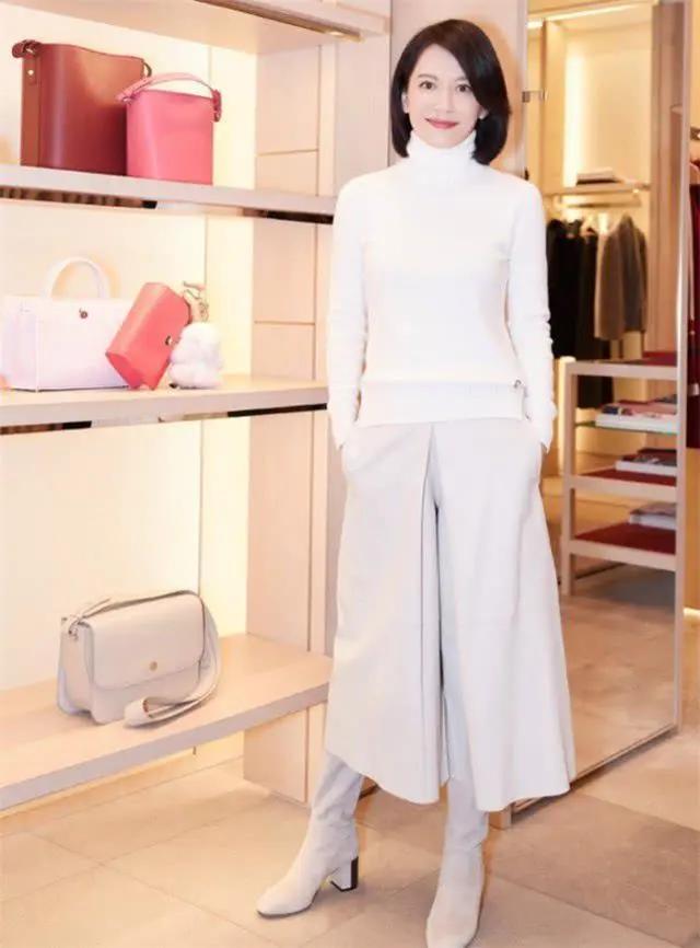俞飞鸿|穿阔腿裤时尽量别搭平底鞋！看看俞飞鸿、陈数，这样穿是有多美！