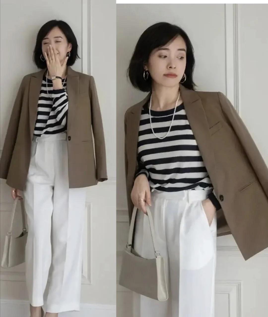 颈部 中年优雅女人穿西装，掌握这3个小技巧！搭配好了高级又显瘦