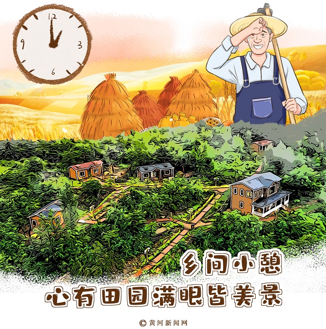 文案礼赞丰收丨漫画：新农人的一天