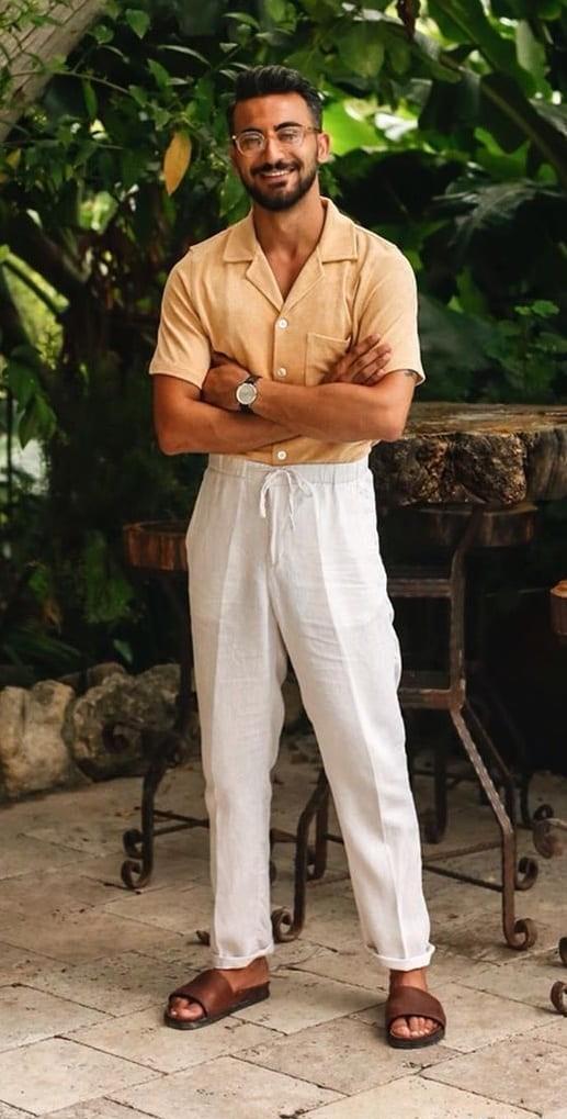 公众 穿短袖衬衫都是油腻大叔、乡村Tony？型男也穿，但款式跟你不一样