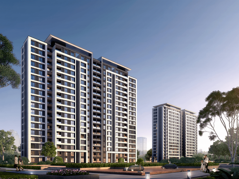 项目的园区景观结合新亚洲建筑风格,融入现代园林设计理念,打造公园式