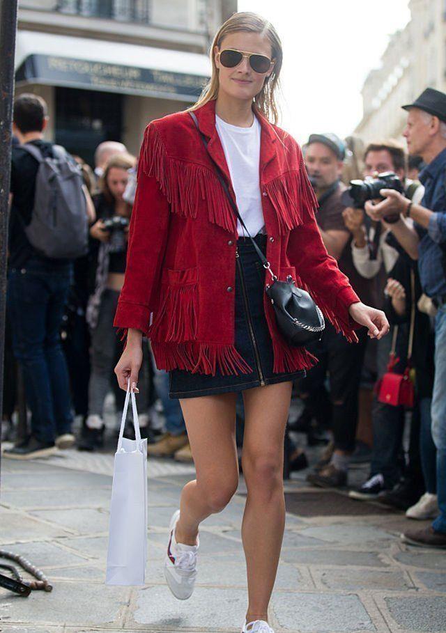 毛衣 过年穿红色,这样穿时尚又得体!