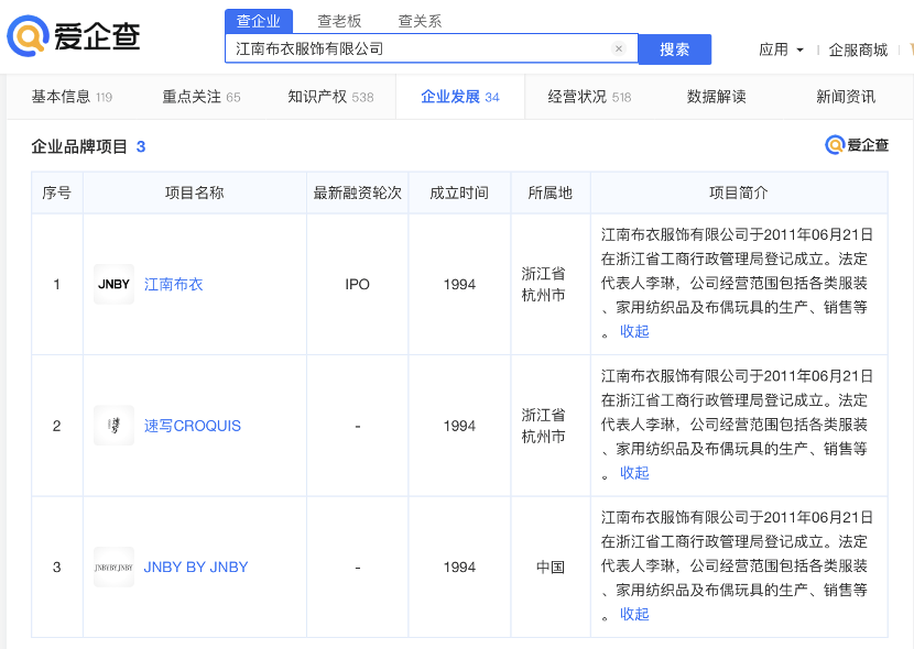 显示 江南布衣致歉：全面下架出现不当图案童装