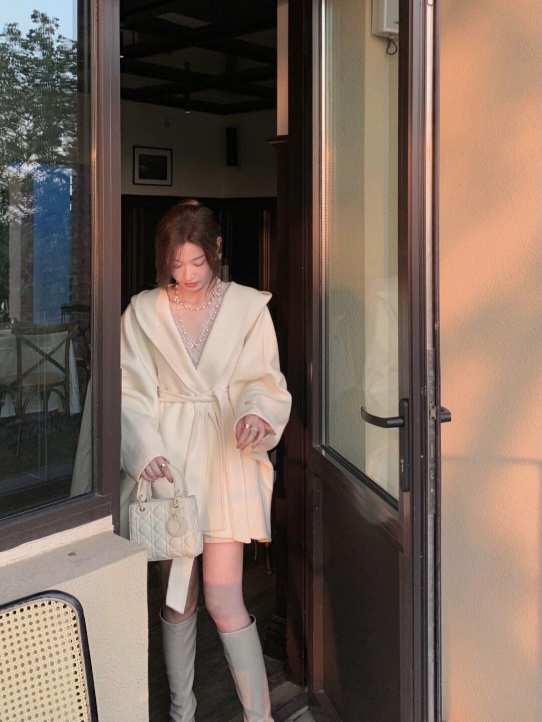 身材 毛呢外套不能乱穿，这几个搭配思路值得借鉴，远离拖沓，高级精致