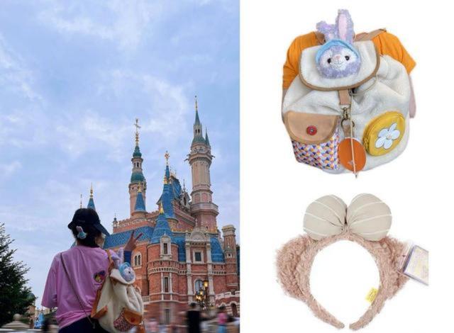 头套 刘诗诗不舍得破费,穿百元T恤配头套游迪士尼,依然美成在逃公主