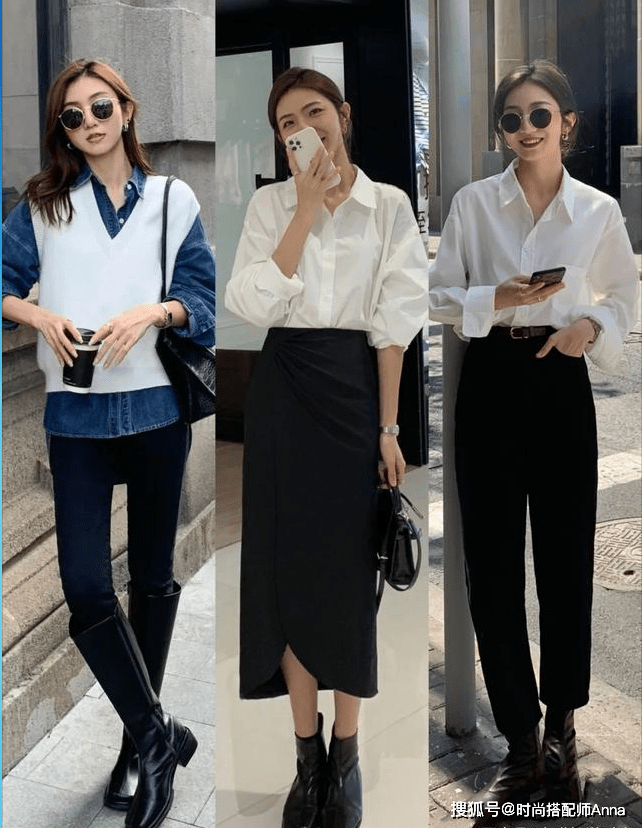 纸片人 秋天到了,来看看这个韩国小姐姐的显瘦穿搭,学她穿成“纸片人”