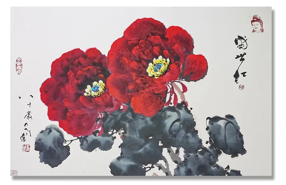 中国当代书画名家学术邀请展—67676767崔廷玉_牡丹