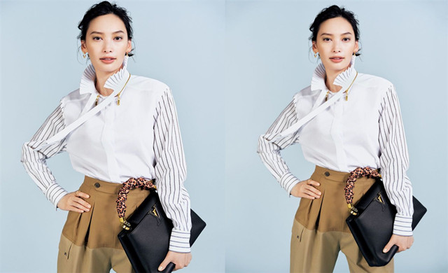 黑色 8月日杂时尚穿搭排名，流行集中在衬衫与裤子的搭配，潇洒而优雅