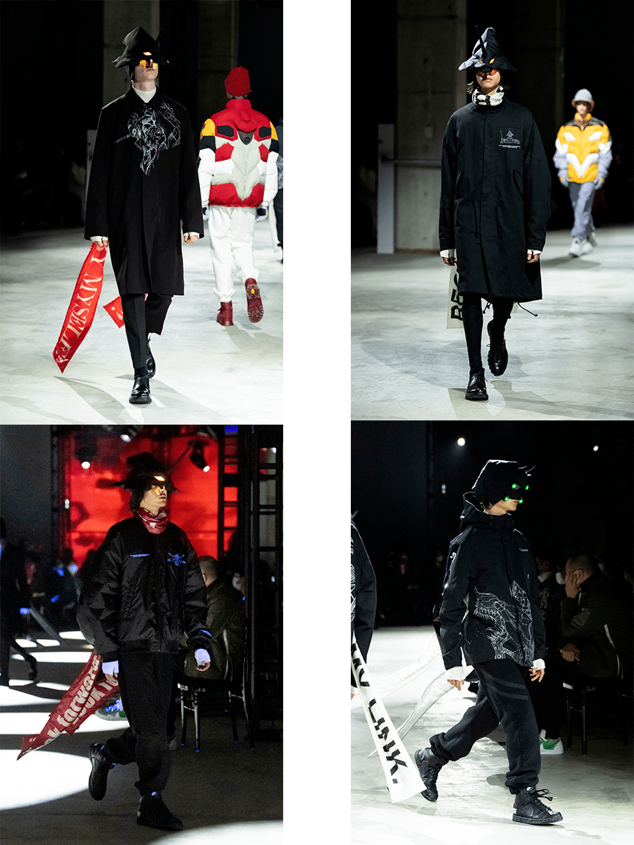 颜色 Undercover 2021秋冬，从不同的角度出发，以个人和情感化来阐释潮流