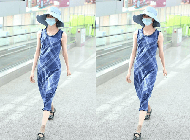 身材 邱天就算捂得再严实，也挡不住她的“清冷范”，穿吊带裙太显身材