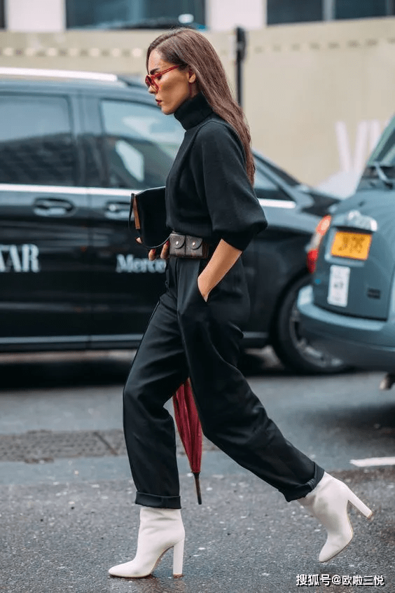 黑色 悦穿搭：全身黑色搭配，照样美又气质