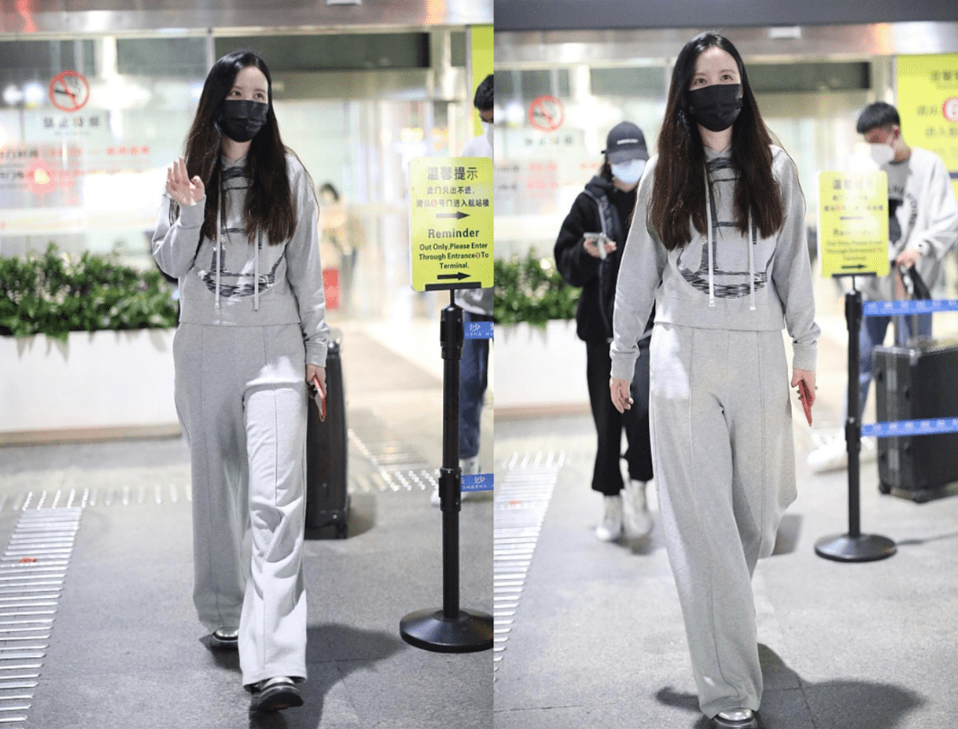 视觉 张萌当了老板穿搭也不夸张，T恤配花裤真接地气，感觉没什么架子