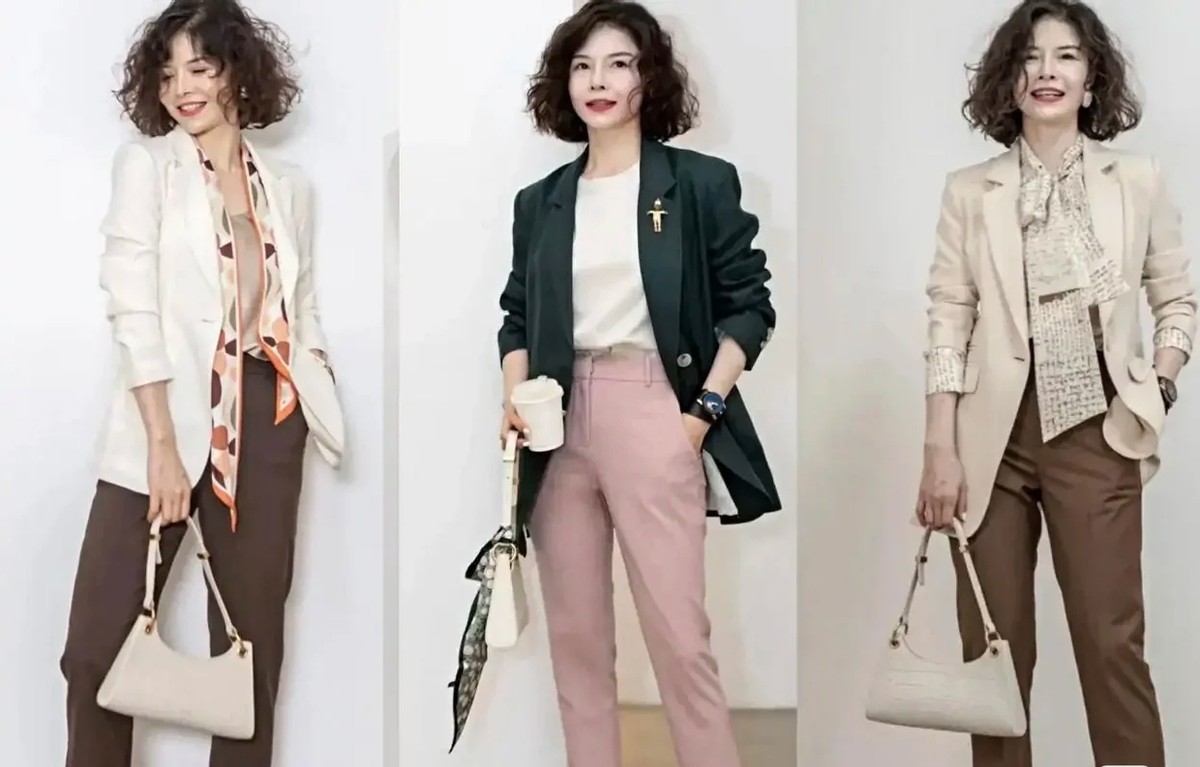 上半身 适合40岁女性的穿搭技巧，学会这3点就够了，简约又有气质感