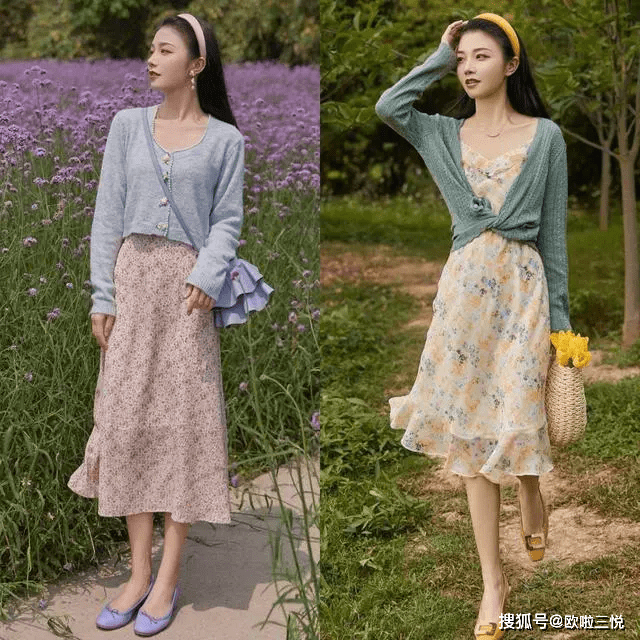 首选 入秋后少穿黑白灰，多选择温柔的“浅色”