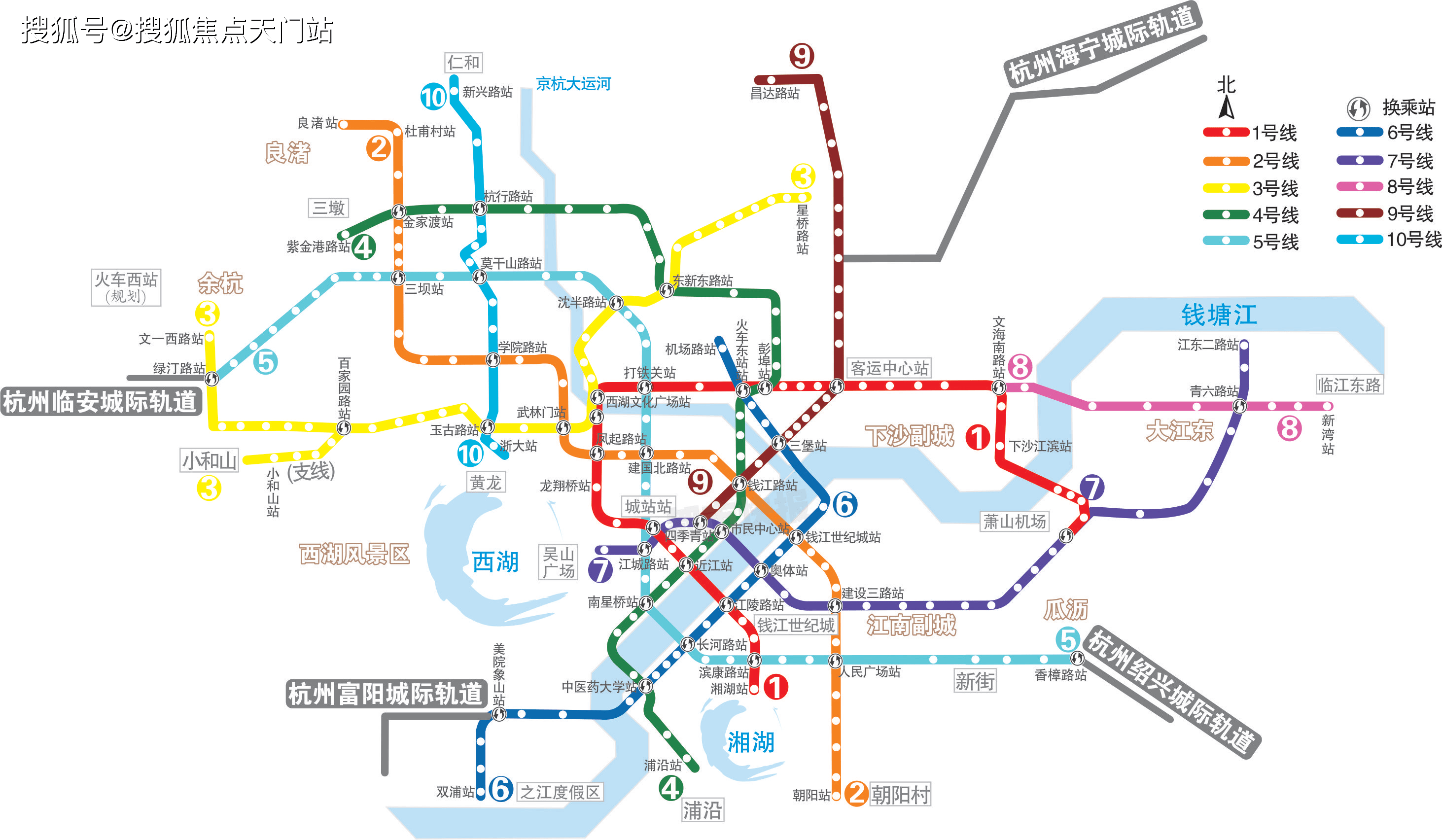 2021杭州地铁规划图图片