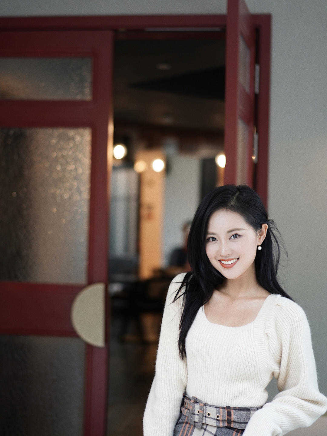 毛衣 我们了解一下秋天怎么样搭配呢子裙