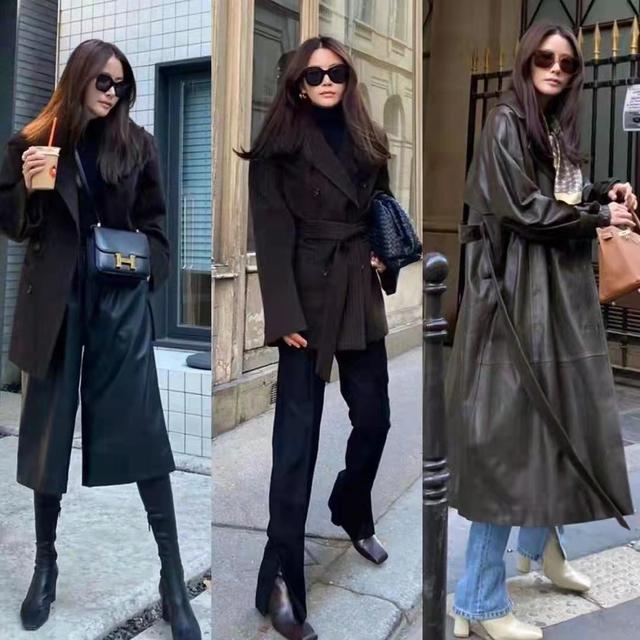 棕色 气质女神秋天离不了“大衣”，短款、长款轻松驾驭