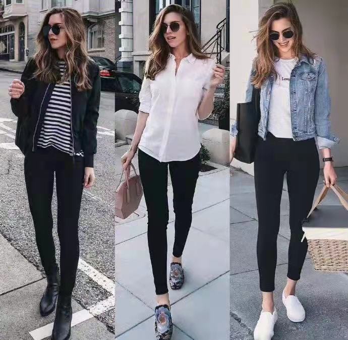 黑色 “小黑裤”是出镜率最高的，百搭不过时