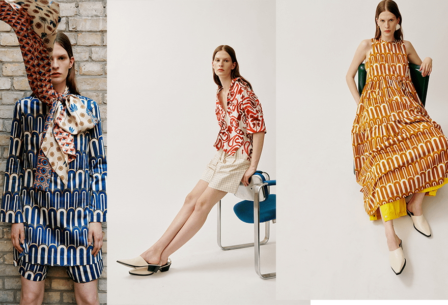 对比 Odeeh 2022春季系列，华丽的极简主义，和谐紧张并存