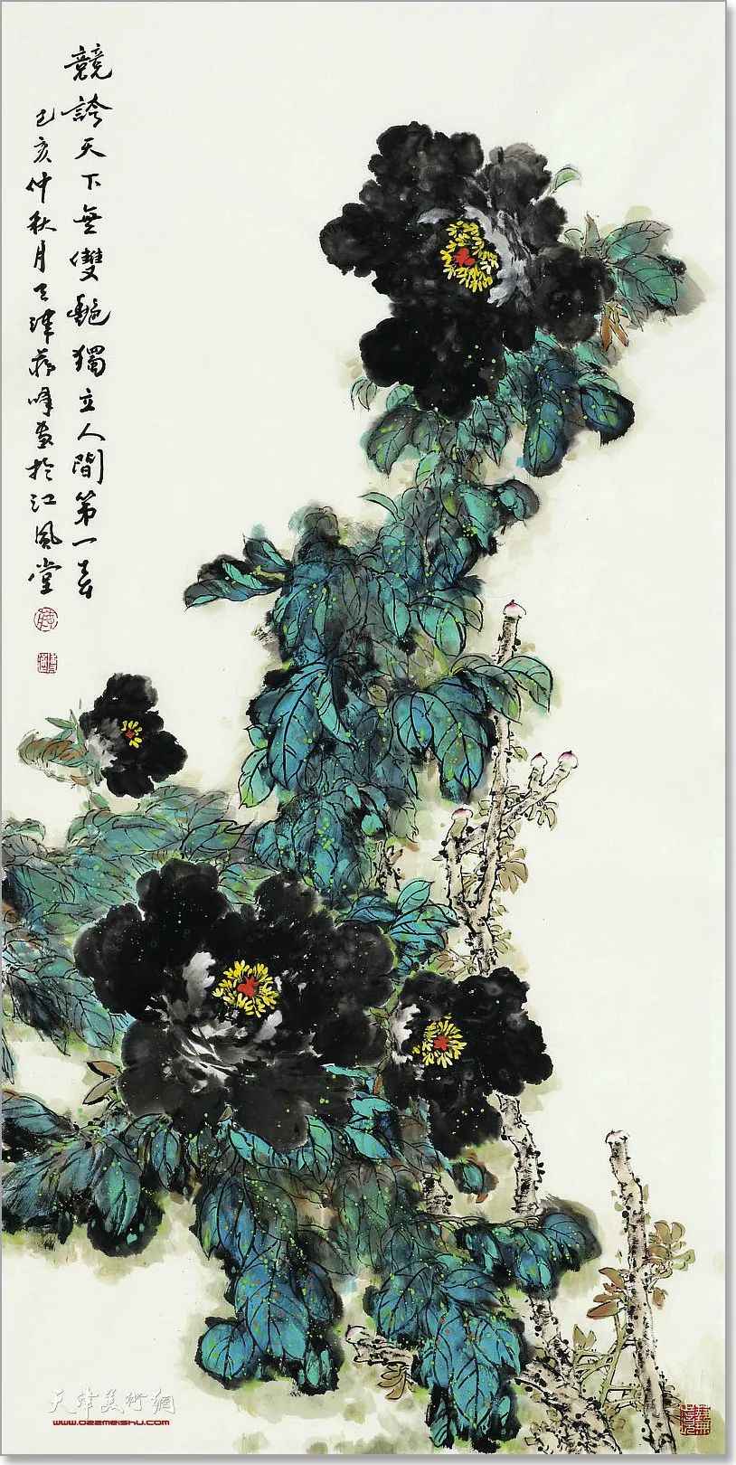 "紫云飘香——蒋峰花鸟画展"将于10月14日在蓟州区美术馆开幕_作品
