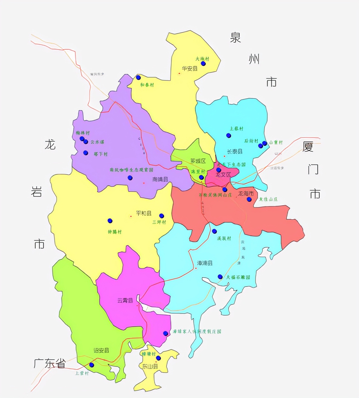 福建省的區劃調整9個地級市之一漳州市為何有11個區縣