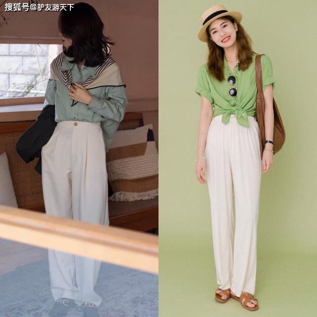 颜色 衬衫穿搭简约大方，想要时髦配色是关键，这样穿衬衫轻松提升气质