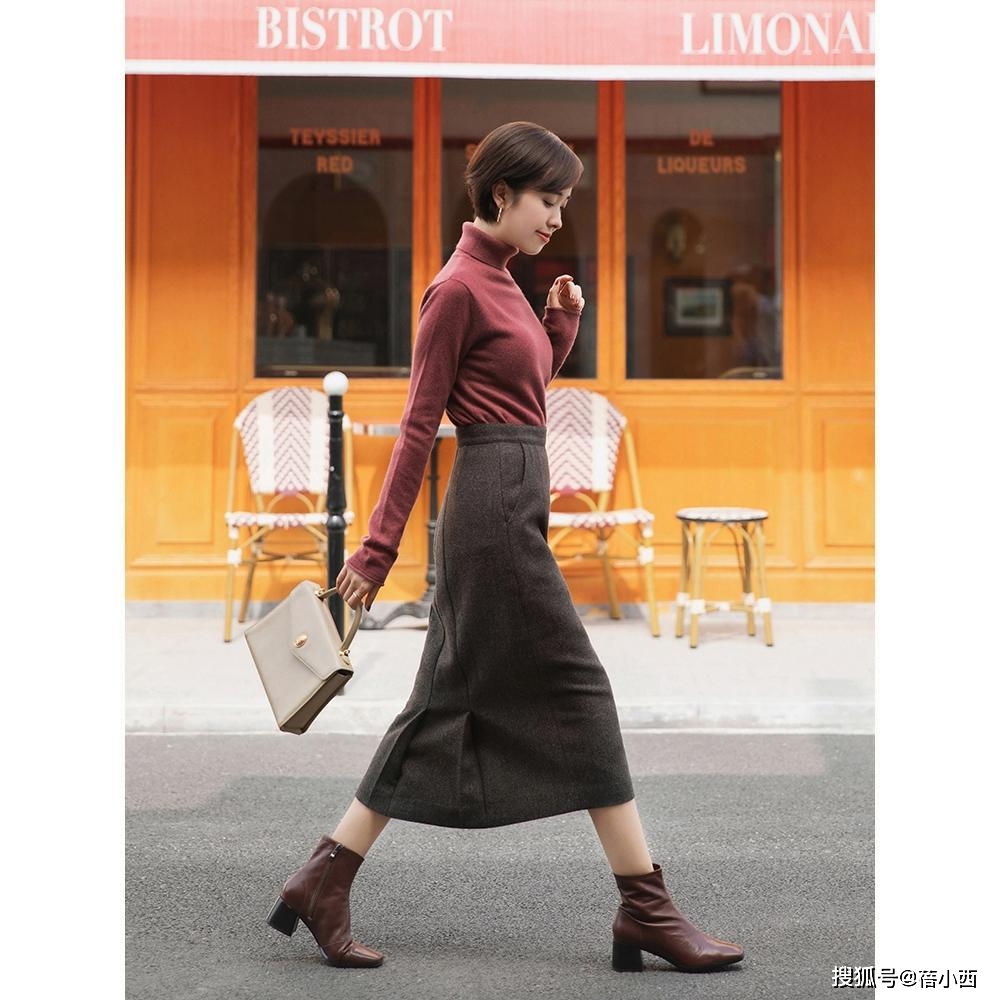 颜色 秋天怎样穿才优雅？搭配公式“针织衫+半身裙”，高级感扑面而来