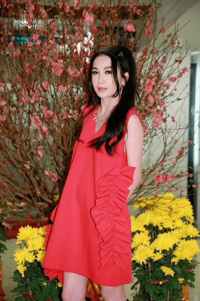 一身 温碧霞年过半百不服老,穿红裙华丽性感,美得太惊艳!