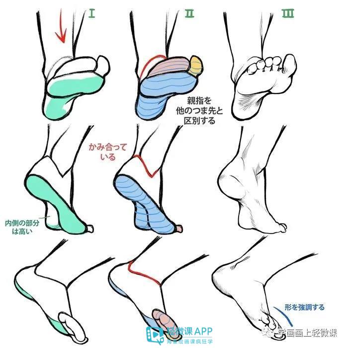 脚掌怎么画人物脚部？人物脚部画法教程