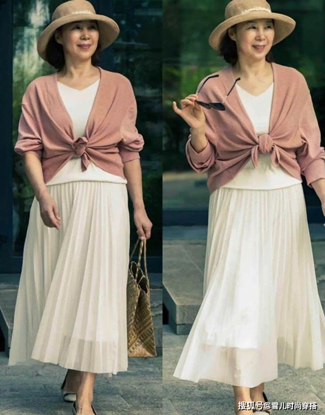 帽子 女人上了年纪,建议多穿“帽子+裙子”,高级又显气质