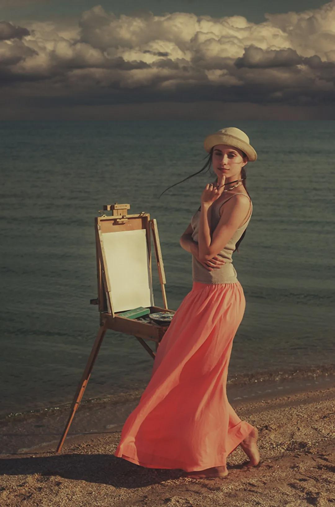 迷醉了如花芳香的美女