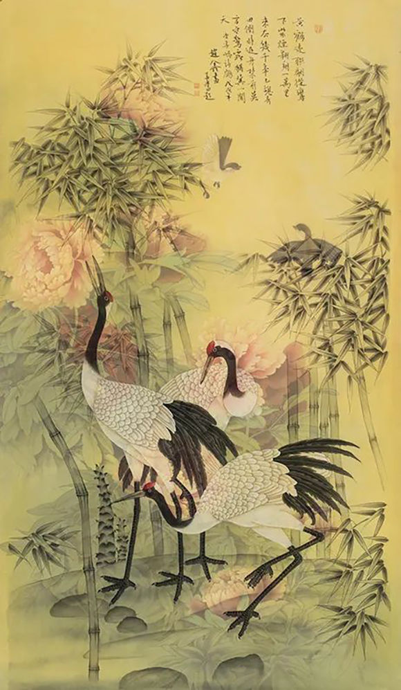 赵鑫作为新一代中国画家,她立足本土绘画传统和深入传统文脉的双重