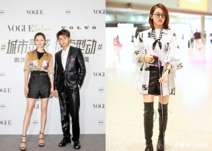 设计 苗苗不愧是天然气质美女，穿黑色工装也那么迷人，郑恺真有福气了