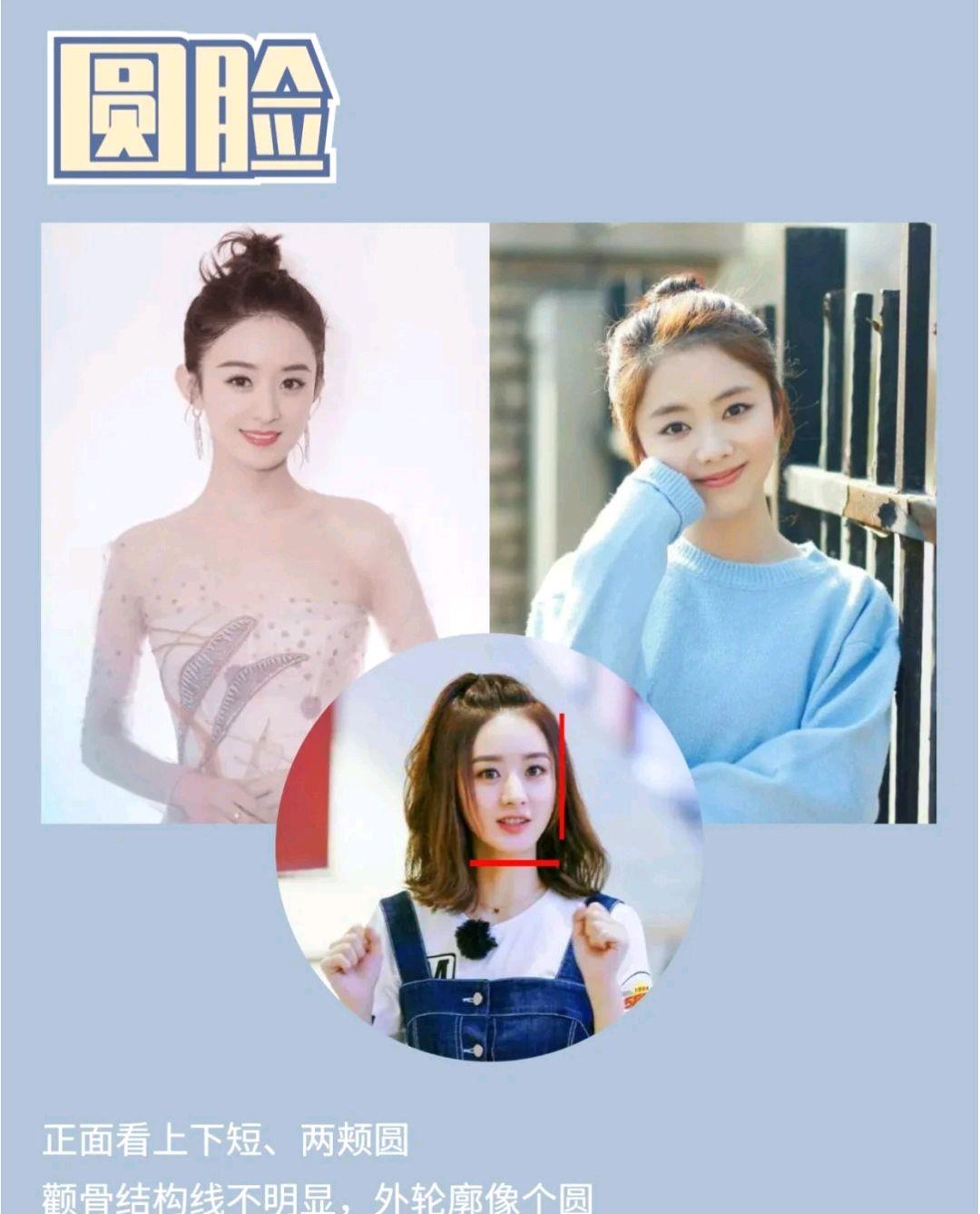 鹅蛋脸通过明星，看看你是什么脸型？