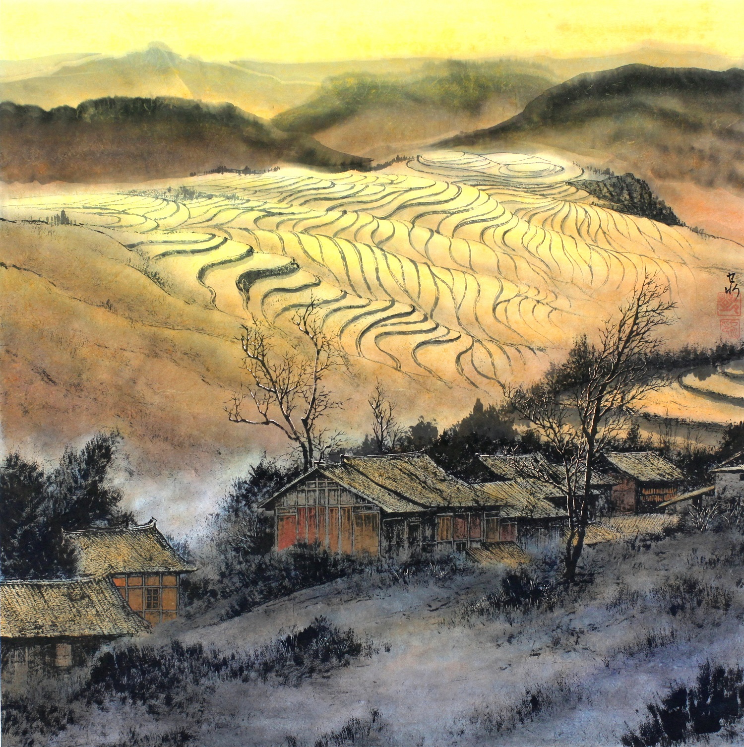 享受艺术里的独处专访当代山水画家邓初夏