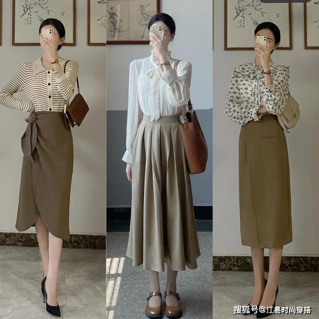 下装 上班穿搭，气质很重要！这些简约“通勤风”搭配示范，照着穿准美