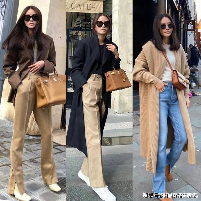 大衣 秋天不知道怎么穿？试试这几组极简风穿搭，优雅高级又气质