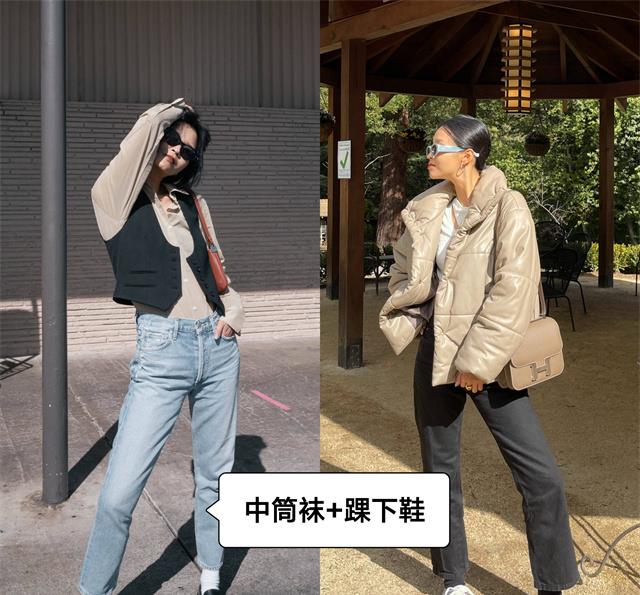 黑色 不流行露脚踝了！今年秋冬“九分穿衣法”才是真时髦，遮肉还增高