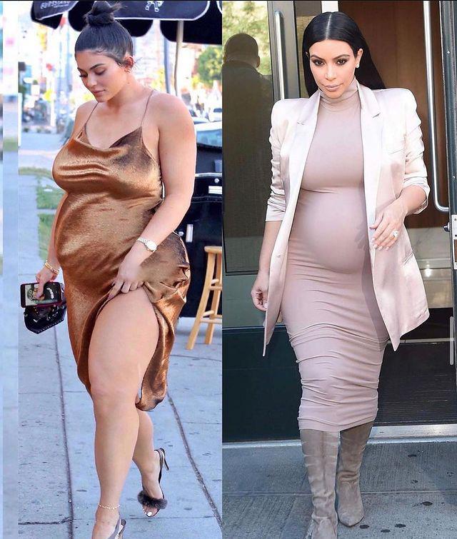 曲线 金小妹凯莉·詹娜穿抹胸礼服，闪耀女神范儿！收腰剪裁很亮眼