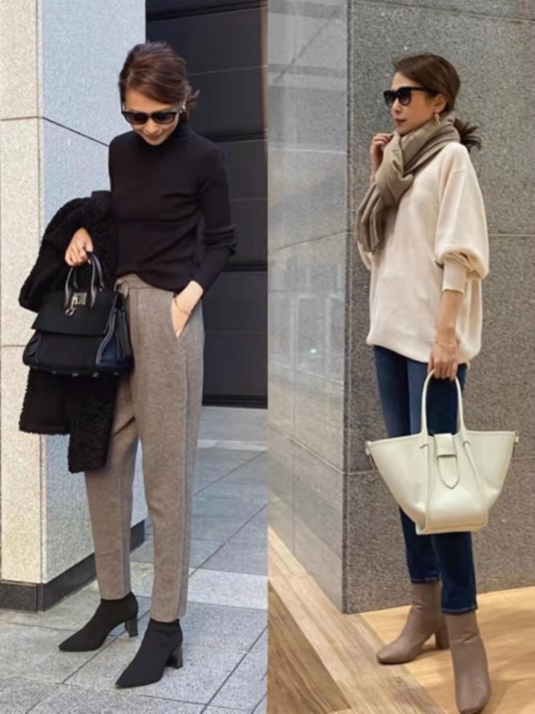 中性 日本证那穿搭分享：30-50+女性穿搭更加精致大方，高品质值得借鉴