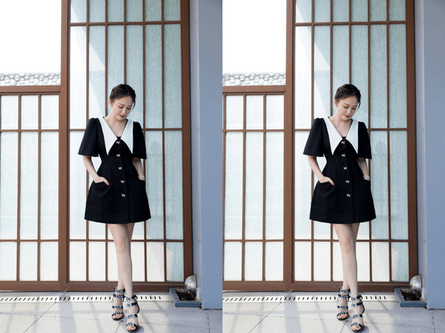 整体 陈乔恩怎么还不显老,穿泡泡袖优雅气质满满,真不像40+