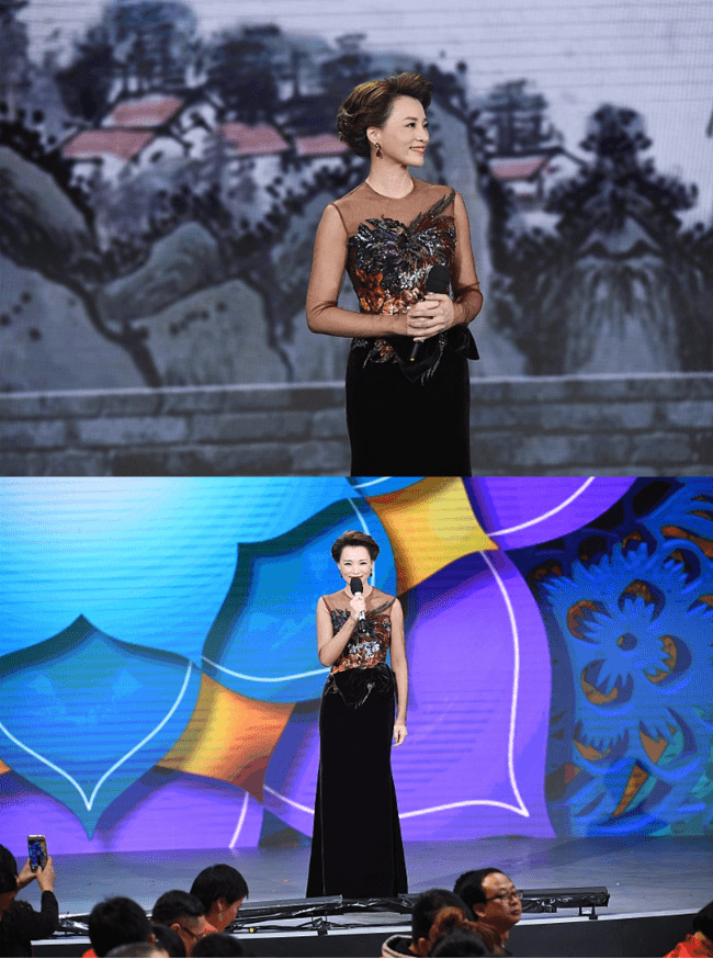 美人 董卿也是岁月不败美人!穿渐变裙透着温婉优雅感,47岁状态真不错