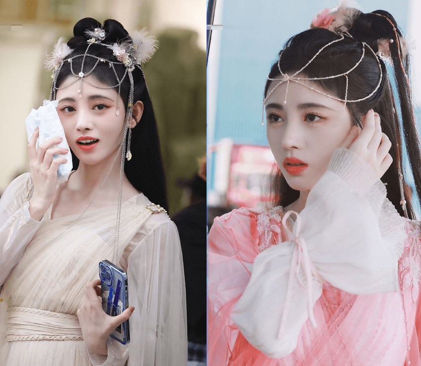 官宣造型师又偷懒了?鞠婧祎的两部新剧,造型妆容如出一辙分不清