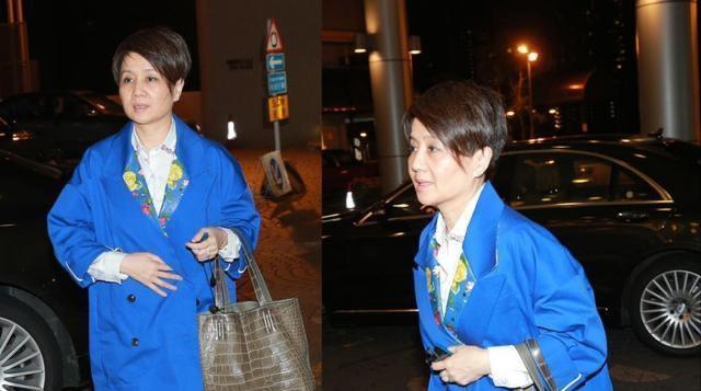 黑色 赌王四太梁安琪终于不扮嫩,认真穿小香风连衣裙,气场很难被超越
