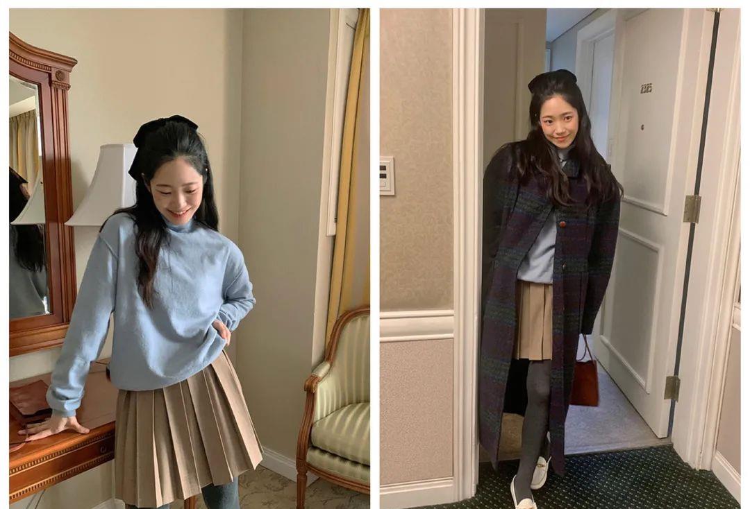 米色 卫衣搭配推荐！配半裙真的太好看！