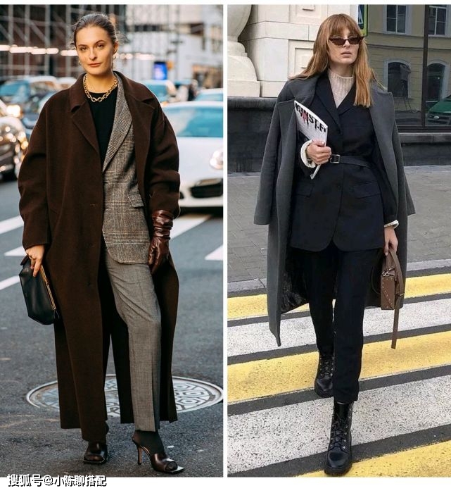 大衣 秋天“大衣+短靴”，不显老不扮嫩，这才是中年女人该有的打扮