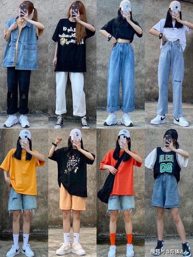 颜色 被韩国“高中生”的日常穿搭美到了，不仅简约大方，还很时尚减龄